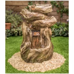 H56cm Cherokee Falls 3-Tier Cascading Water Feature with Lights - by Ambienté -Polyresin Water Features Sales Shop WF9799 add image 3 49a9