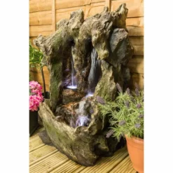 H98cm Colorado Falls Cascading Water Feature with Lights - by Ambienté -Polyresin Water Features Sales Shop WF9819 add image 1 207a