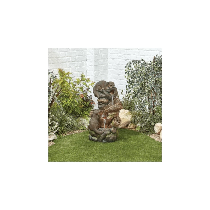 H77cm Otter Pools Water Feature with Lights 2 H77cm Otter Pools Water Feature with Lights - Image 2