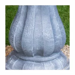 H92cm Grey Imperial Tiered Solar Water Fountain with Lights by Solaray -Polyresin Water Features Sales Shop WF9886 add image 4 b55e